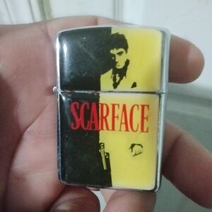 Scarface Lighter with Yellow and Black Design